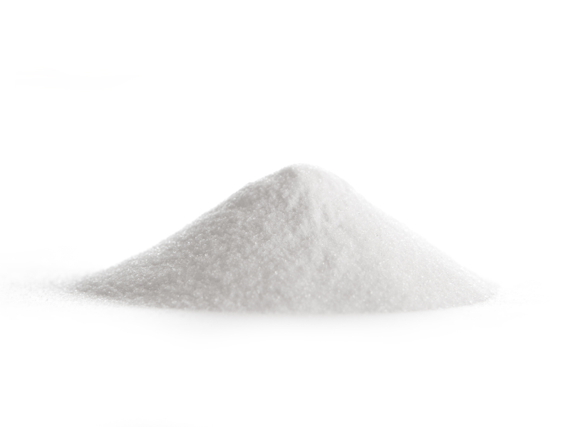 Life Extension Europe: Glucosamine powder on white background